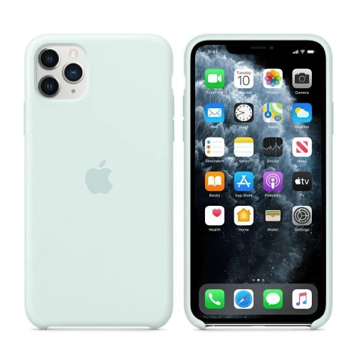 iPhone 11 Pro szilikon tok - Light Green