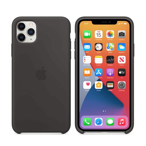 iPhone 11 Pro szilikon tok - Black