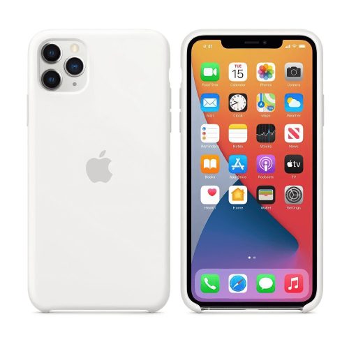 iPhone 11 Pro szilikon tok - White