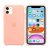 iPhone 11 szilikon tok - Grapefruit Pink