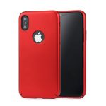 MSVII Simple Ultra-Thin iPhone X tok - Matt Red