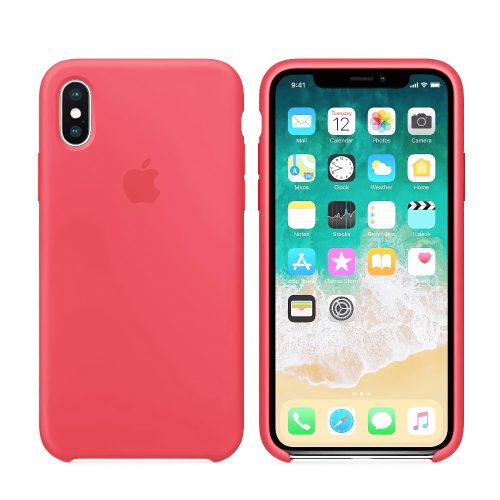 iPhone XS szilikon tok - Red