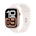 Apple Watch 10 46mm Aluminium Rose Gold with Light Blush Sport Band M/L MWWU3