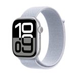 Apple Watch 10 46mm Aluminium Silver with Blue Cloud Sport Loop MWWN3