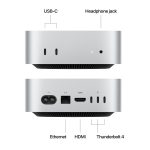 Apple Mac mini M4, 10-Core CPU, 10-Core GPU, 16GB RAM, 256GB SSD - Silver