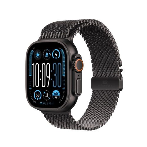 Apple Watch Ultra 3 LTE 49mm Titanium Black - Milanese Band MF1Q4