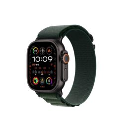   Apple Watch Ultra 2 49mm Titanium Black with Dark Green Alpine Loop Strap Medium MX4R3