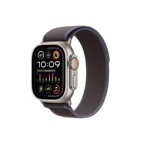 Apple Watch Ultra 2 49mm Titanium with Trail Loop Strap Blue Black M/L MRF63