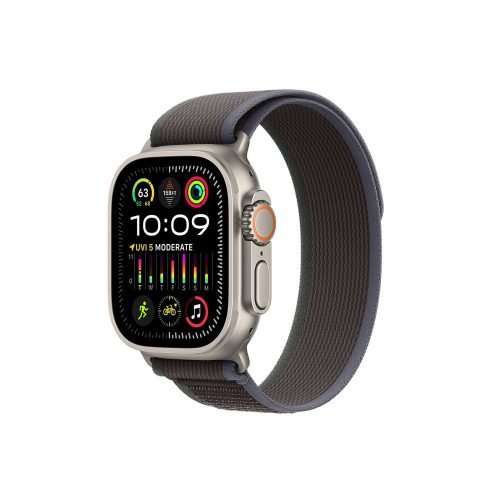 Apple Watch Ultra 2 49mm Titanium with Trail Loop Strap Blue Black M/L MRF63